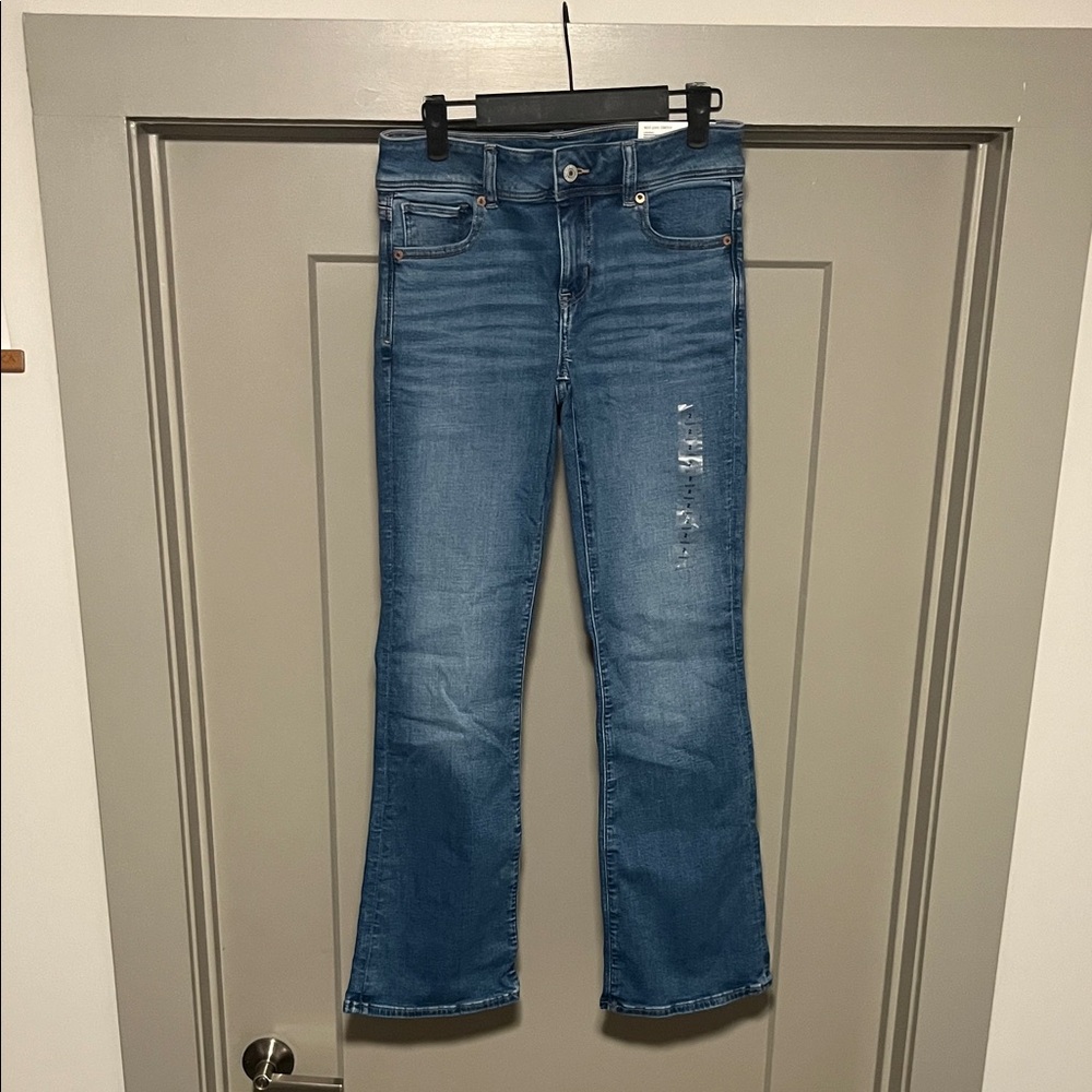 American Eagle Blue Kick Bootcut Jeans